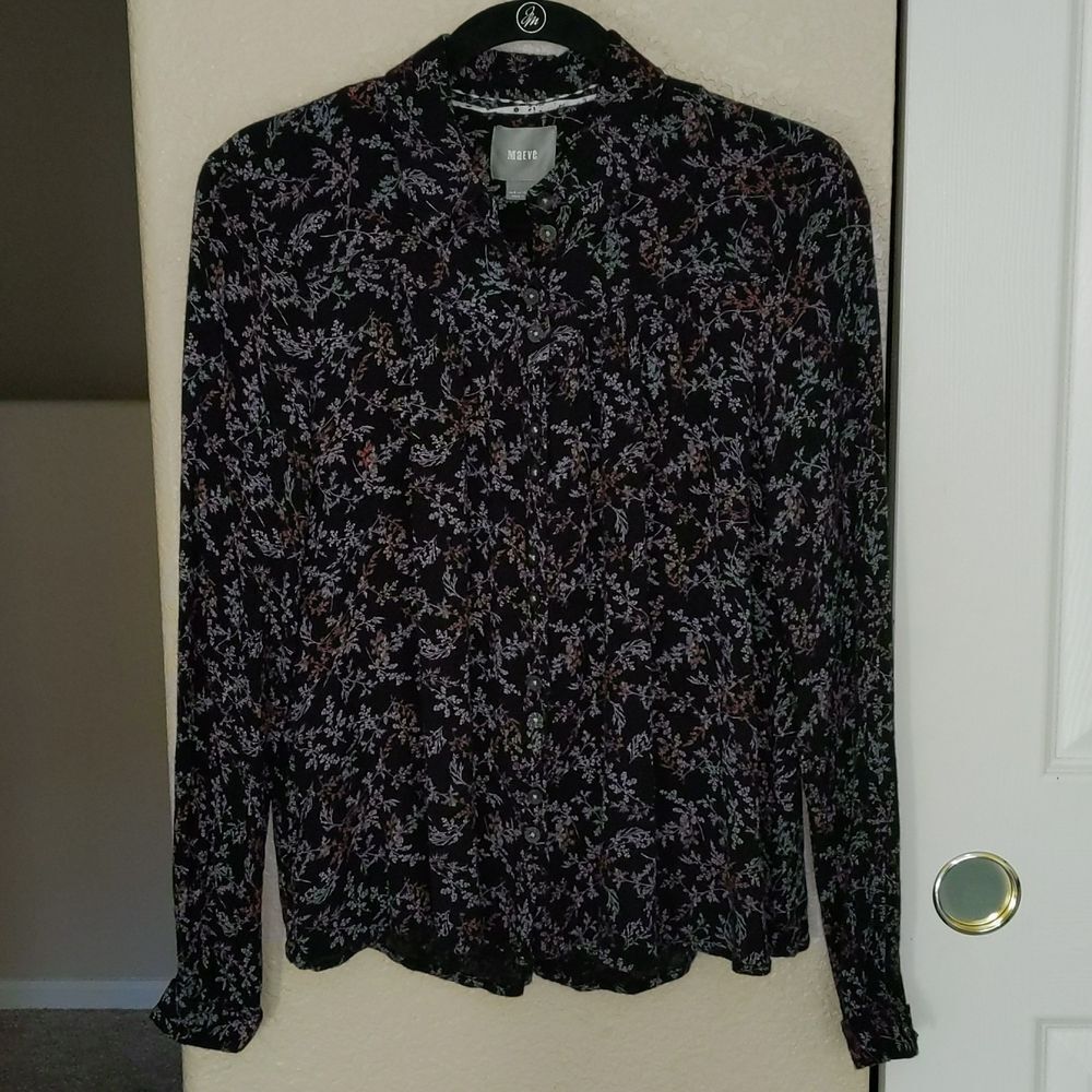 Maeve Floral Button Up Shirt Anthropologie